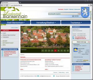 Blankenhain hat eine neue Webseite